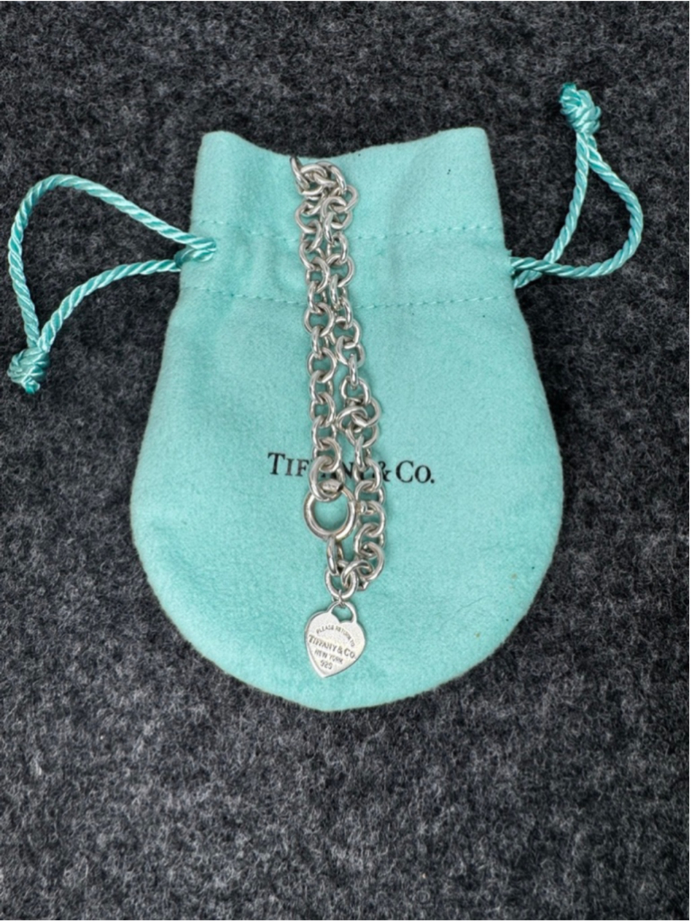 Tiffany & Co. Silver Return to Tiffany Heart Tag Bracelet 7” - Picture 7 of 9